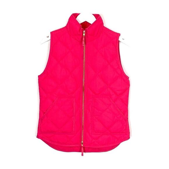 J. Crew Quilted Puffer Vest in Pink - Picture 1 of 9